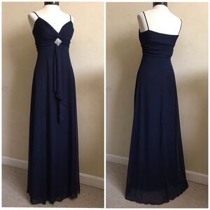 Dark Blue Evening Dress